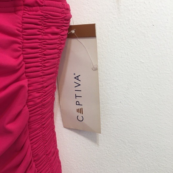 Captiva NWT Women's Two Piece Pink Tankini Bikini Swim Bathing Suit S - Picture 6 of 8